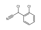 (+/-)α-chloro-2-(2-chlorophenyl)acetonitrile Structure
