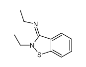 N,2-diethyl-1,2-benzothiazol-3-imine结构式