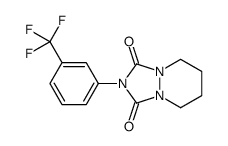 2-[3-(trifluoromethyl)phenyl]-5,6,7,8-tetrahydro-[1,2,4]triazolo[1,2-a]pyridazine-1,3-dione结构式