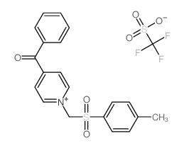 [1-[(4-methylphenyl)sulfonylmethyl]pyridin-4-yl]-phenyl-methanone; trifluoromethanesulfonic acid Structure
