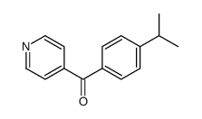 (4-Isopropylphenyl)(pyridin-4-yl)methanone Structure