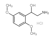 alpha-(氨基甲基)-2,5-二甲氧基苄醇盐酸盐结构式