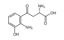 (S)-2-AMINO-4-(2-AMINO-3-HYDROXYPHENYL)-4-OXOBUTANOIC ACID结构式