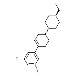 1-[4-trans-4-Ethylcyclohexyl)-1-cyclohexen-1-yl]-3,5-difluorbenzol Structure