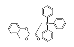 1-(4H-1,3-benzodioxin-2-yl)-2-(triphenyl-λ5-phosphanylidene)ethanone结构式