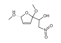 1-(2,5-dimethoxy-2,5-dihydro-furan-2-yl)-2-nitro-ethanol结构式
