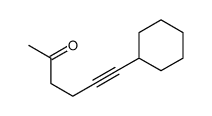 6-cyclohexylhex-5-yn-2-one结构式