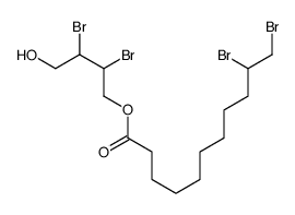 (2,3-dibromo-4-hydroxybutyl) 10,11-dibromoundecanoate Structure