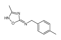 3-methyl-N-[(4-methylphenyl)methyl]-1,2,4-oxadiazol-5-amine结构式