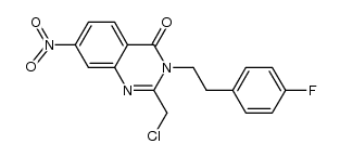 2-chloromethyl-3-[2-(4-fluoro-phenyl)-ethyl]-7-nitro-3H-quinazolin-4-one Structure