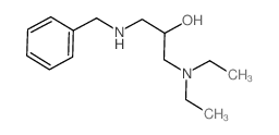 1-(benzylamino)-3-diethylamino-propan-2-ol结构式