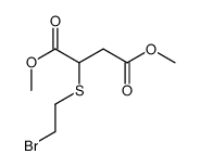 dimethyl 2-(2-bromoethylsulfanyl)butanedioate结构式