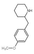 2-(4-甲氧基-苄基)-哌啶结构式