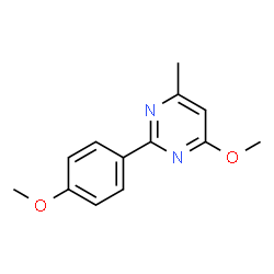 4,6-DIMETHOXY-2-(4-METHOXYPHENYL)PYRIMIDINE structure