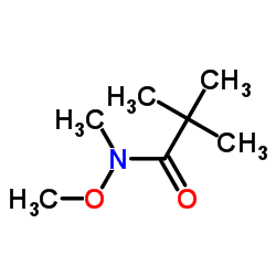 N-甲氧基-N,2,2-三甲基丙酰胺结构式