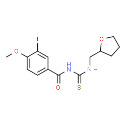 3-iodo-4-methoxy-N-{[(tetrahydro-2-furanylmethyl)amino]carbonothioyl}benzamide结构式