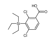 2,4-dichloro-3-triethylsilylbenzoic acid结构式