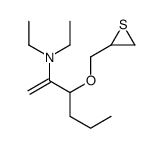 N,N-diethyl-3-(thiiran-2-ylmethoxy)hex-1-en-2-amine结构式
