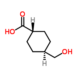 反-4-(羟甲基)环己甲酸结构式