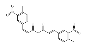 1,7-bis(4-methyl-3-nitrophenyl)hepta-1,6-diene-3,5-dione Structure