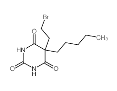 2,4,6(1H,3H,5H)-Pyrimidinetrione,5-(2-bromoethyl)-5-pentyl- Structure