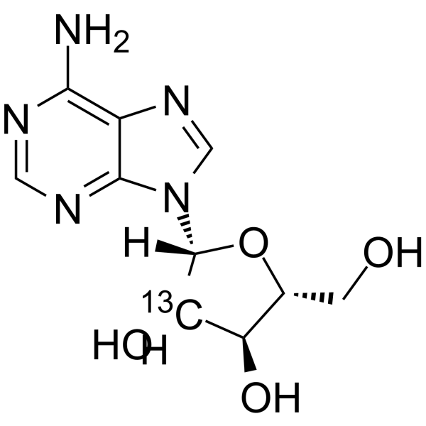 腺苷2′-13C结构式