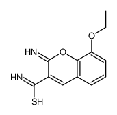 8-ethoxy-2-iminochromene-3-carbothioamide结构式