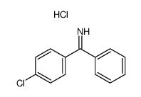 4-chloro-benzophenone-imine, hydrochloride结构式
