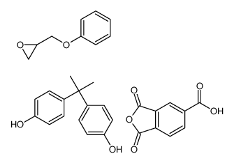 1,3-dioxo-2-benzofuran-5-carboxylic acid,4-[2-(4-hydroxyphenyl)propan-2-yl]phenol,2-(phenoxymethyl)oxirane结构式