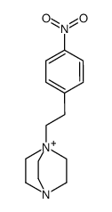 1-(4-nitrophenethyl)-1,4-diazabicyclo[2.2.2]octan-1-ium结构式