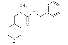 BENZYL METHYL(PIPERIDIN-4-YLMETHYL)-CARBAMATE结构式