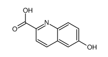 6-羟基-2-喹啉羧酸结构式