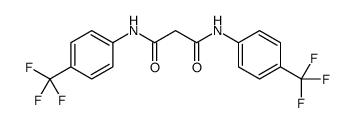N1,N3-BIS[4-(TRIFLUOROMETHYL)PHENYL]MALONAMIDE结构式