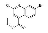 7-溴-2-氯喹啉-4-羧酸乙酯结构式
