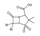 (3S)-6,6-DIBROMO-2,2-DIMETHYLPENAM-3-CARBOXYLIC ACID 1,1-DIOXIDE Structure