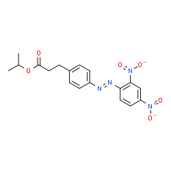 4-[(2,4-Dinitrophenyl)azo]benzenepropanoic acid isopropyl ester结构式