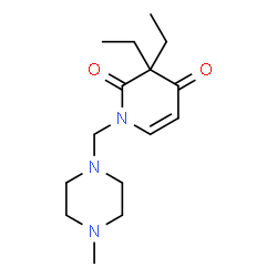3,3-Diethyl-1-(1-methylpiperazin-4-yl)-2,4(1H,3H)-pyridinedione结构式