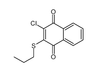 2-chloro-3-propylsulfanylnaphthalene-1,4-dione结构式