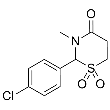 氯美扎酮结构式