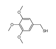 3,4,5-trimethoxybenzyl mercaptan Structure