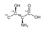 l-threonine, [u-14c]结构式
