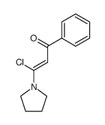 (2-Chlor-2-pyrrolidino-vinyl)phenylketon结构式