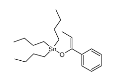 1-Phenyl-1-(tri-n-butylstannyloxy)-propen Structure