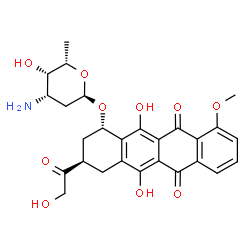 9-脱氧阿霉素盐酸盐结构式