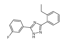 3-(2-Ethylphenyl)-5-(3-fluorophenyl)-1H-1,2,4-triazole Structure