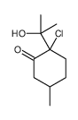 Menthone,4-chloro-8-hydroxy- (4CI) Structure
