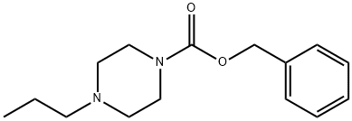 4-丙基哌嗪-1-羧酸苄酯结构式