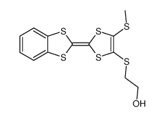 4-(2'-hydroxyethylthio)-5-methylthio-6,7-benzotetrathiafulvalene Structure