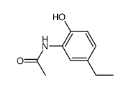 acetic acid-(5-ethyl-2-hydroxy-anilide)结构式