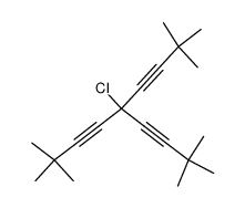 5-chloro-5-(3,3-dimethyl-but-1-ynyl)-2,2,8,8-tetramethyl-nona-3,6-diyne结构式